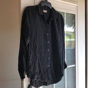 Everlane black button down blouse - 2